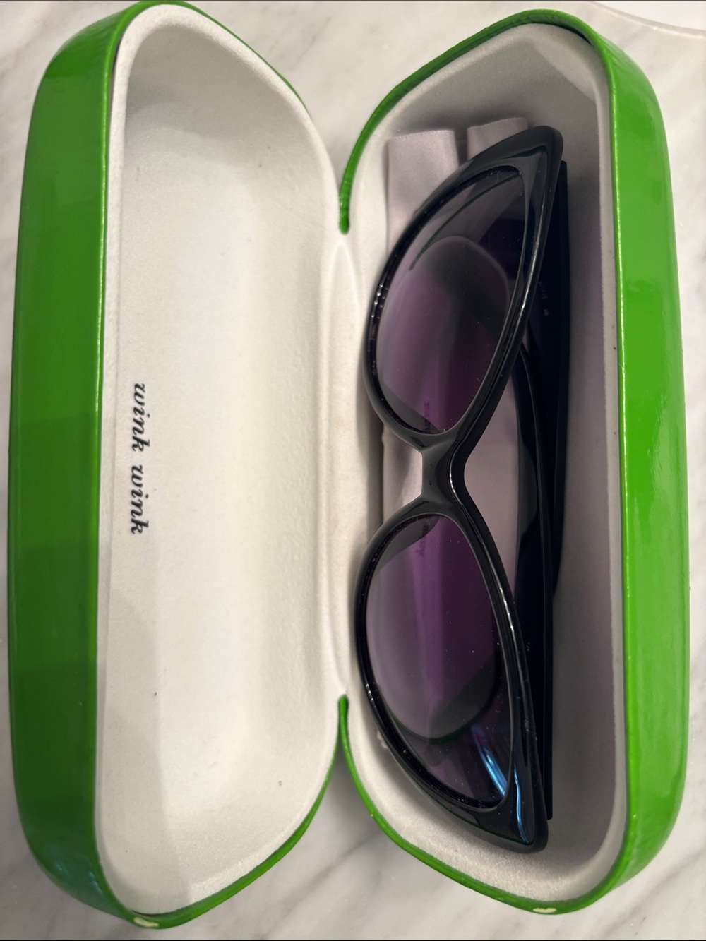 Kate Spade sunnies black w/ polka dots